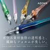 Sekisei Azon Glass Pen Straw Clear AX-8516-00 with Gift Box and Pen Rest Handmade Writing Dip Pen