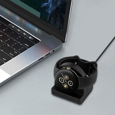 Silicone Charger Stand Portable Watch Charger Stand Non-Slip Charging Desktop Cable Holder for Google Pixel Watch 2