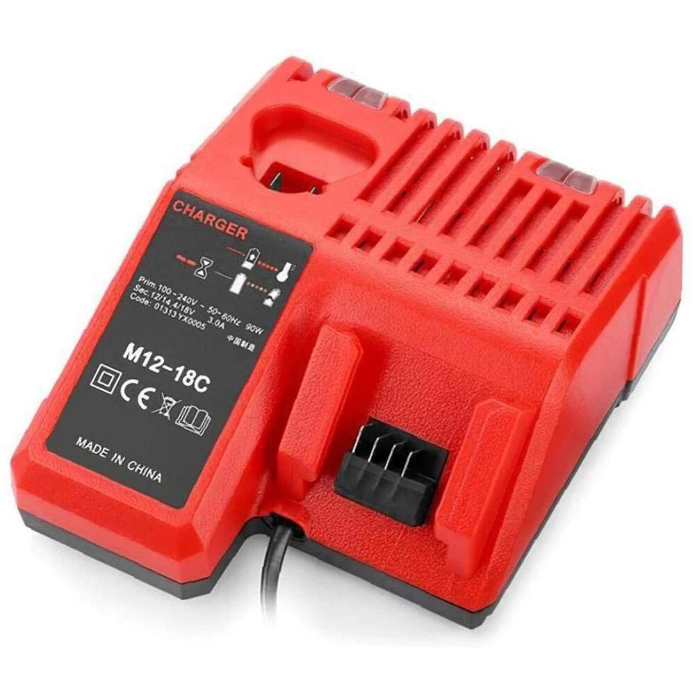 Professional M12-18C Li-ion Battery Charger for Milwaukee 12 V 14.4V 18V C1418C 48-11-1815/1828/1840 M18 M14 M12 Lithium Battery