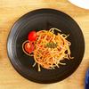 4PCS Heat-resistant Plastic Dessert Plate Round Snack Tray Practical Salad Dish  Outdoor