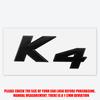 3D ABS Styling K3 K4 K5 KX5 Badge Car Body Rear Trunk Sticker Decor  Auto Accessories For Kia K2 Ceed Carnival Picanto Soul EV6