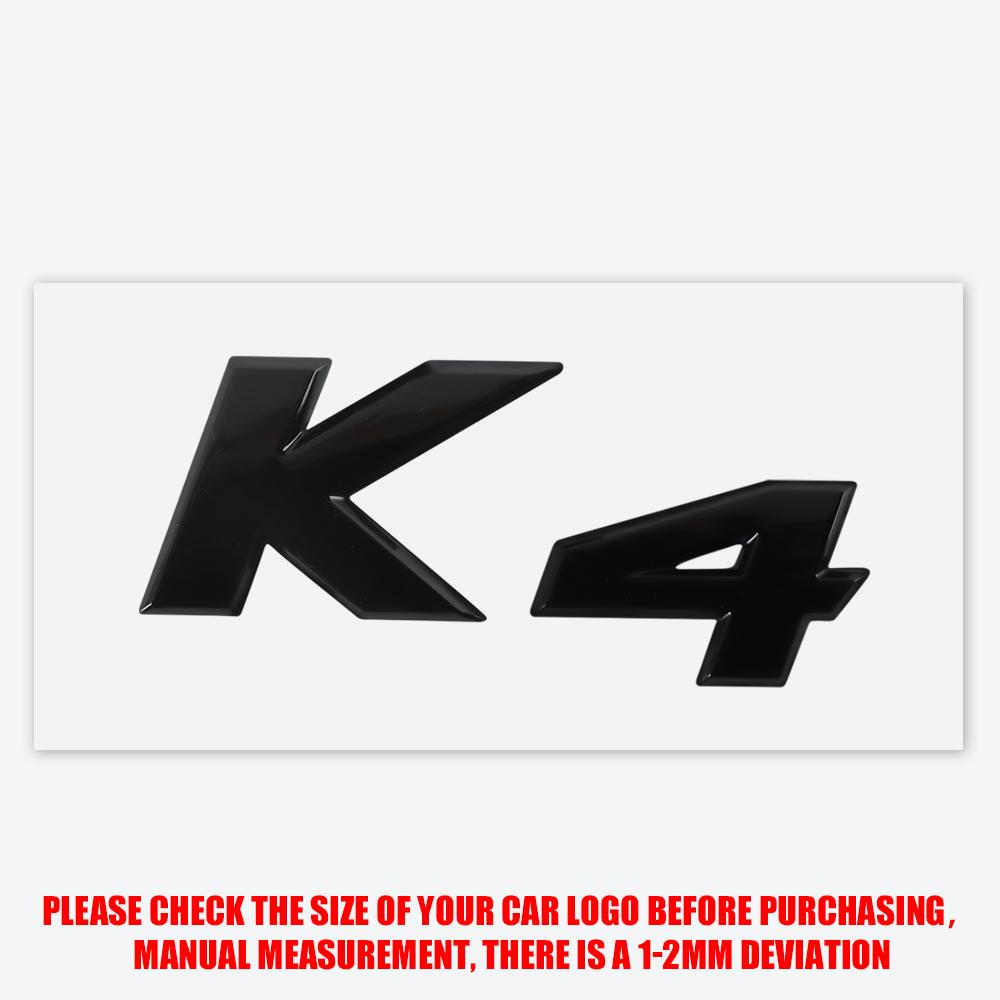 3D ABS Styling K3 K4 K5 KX5 Badge Car Body Rear Trunk Sticker Decor Auto Accessories For Kia K2 Ceed Carnival Picanto Soul EV6