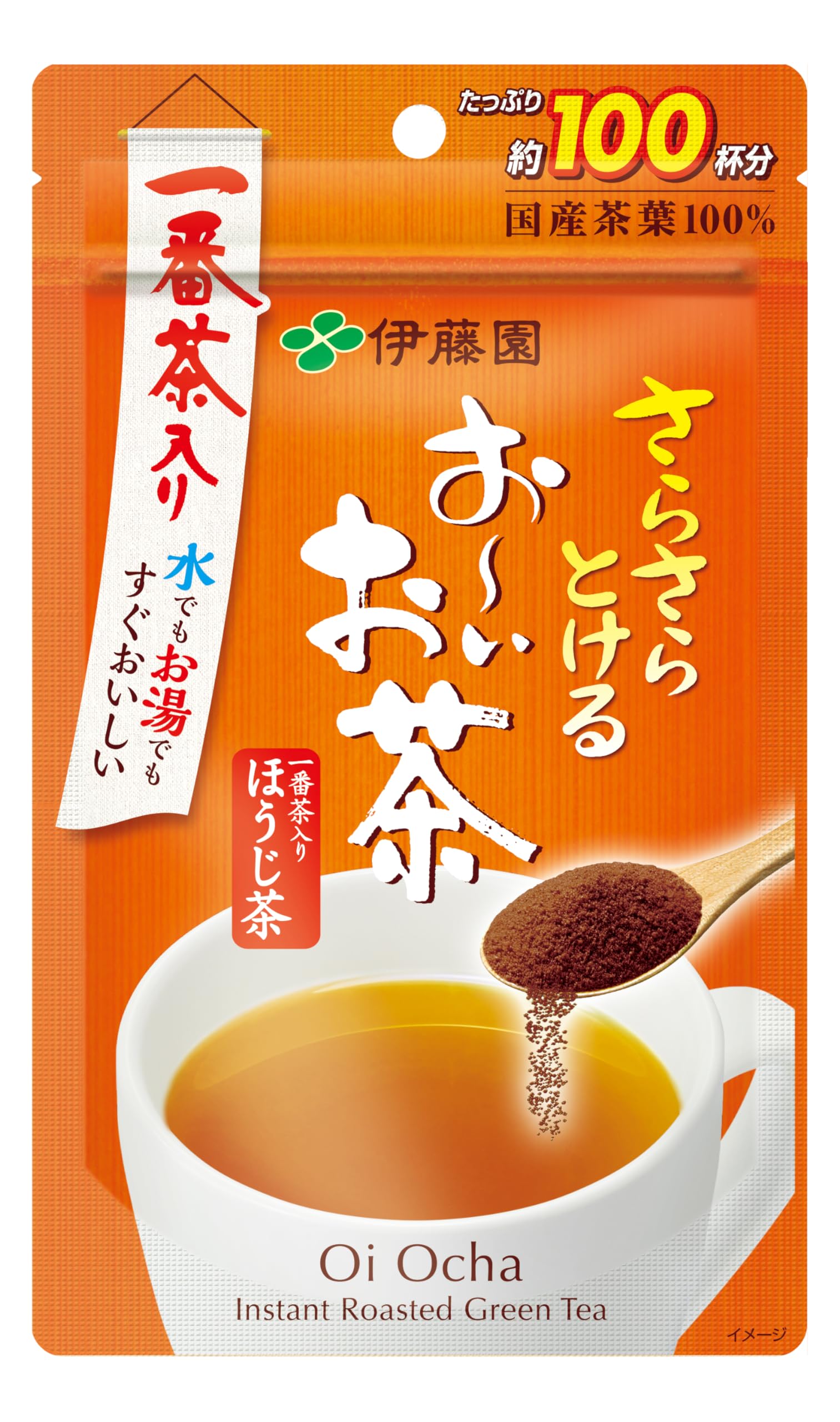 Itoen Oi Ocha Roasted Green Tea Powder 80g (Resealable Bag)