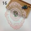 Classic Style Lace Placemat Embroidered Table Surface Cloth Dining Room Decorative Table Furniture Mats Party Wedding Antique Coffee Coasters