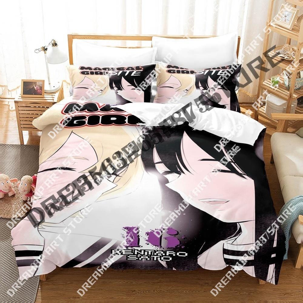3D Print Magical Girl Site Anime Bedding Set Twin Queen King Full Size Duvet Cover Pillowcase Bed boys girls Adult Home Textiles