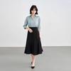Women's Black Commuter A-Line Suit Skirt