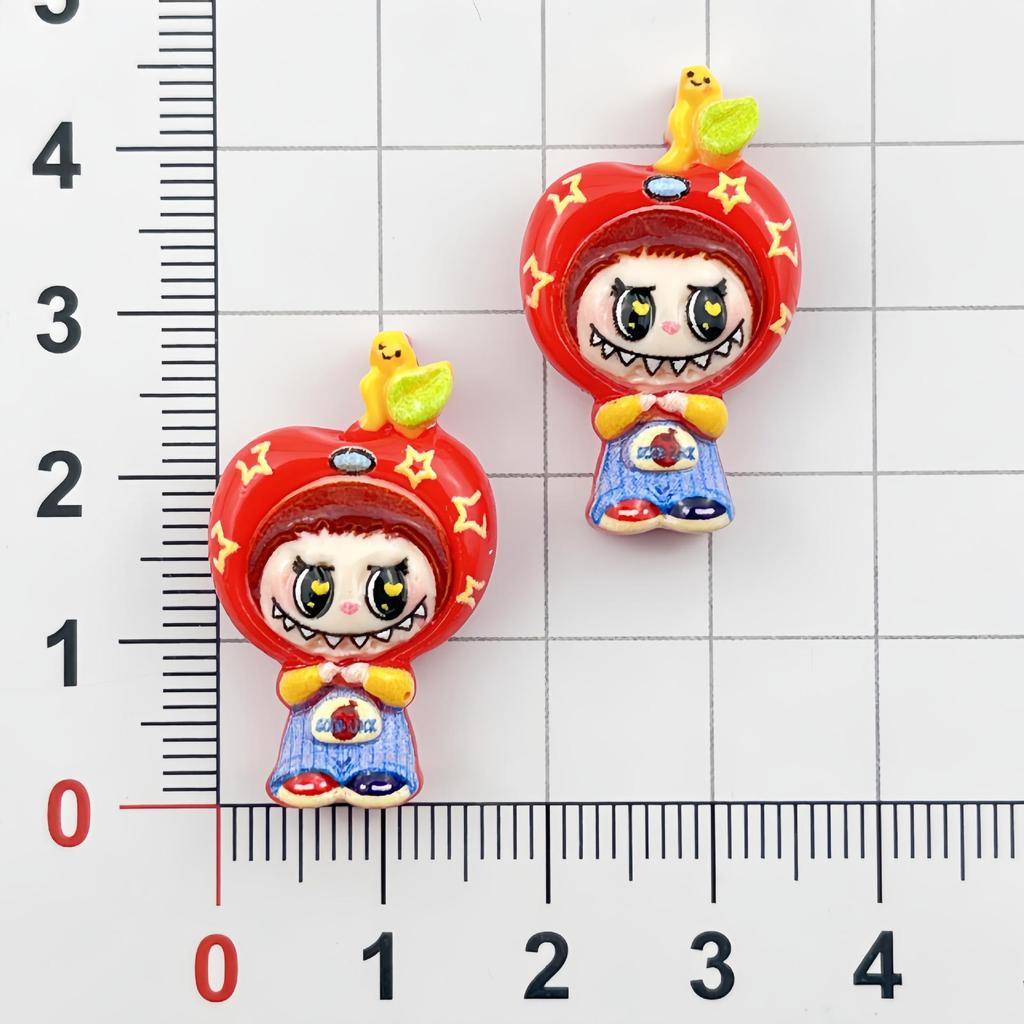 Mini Christmas Resin Figurines: DIY Hair Clips, Keychains, Phone Cases, Fridge Stickers