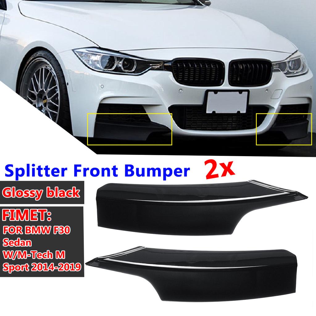 Fog Lamp Cover Trim Front Canards Splitter For BMW F30 F31 F35 M Sport 320i 325i 328i 335i 2012-2019 Front Bumper Lip Body Kit