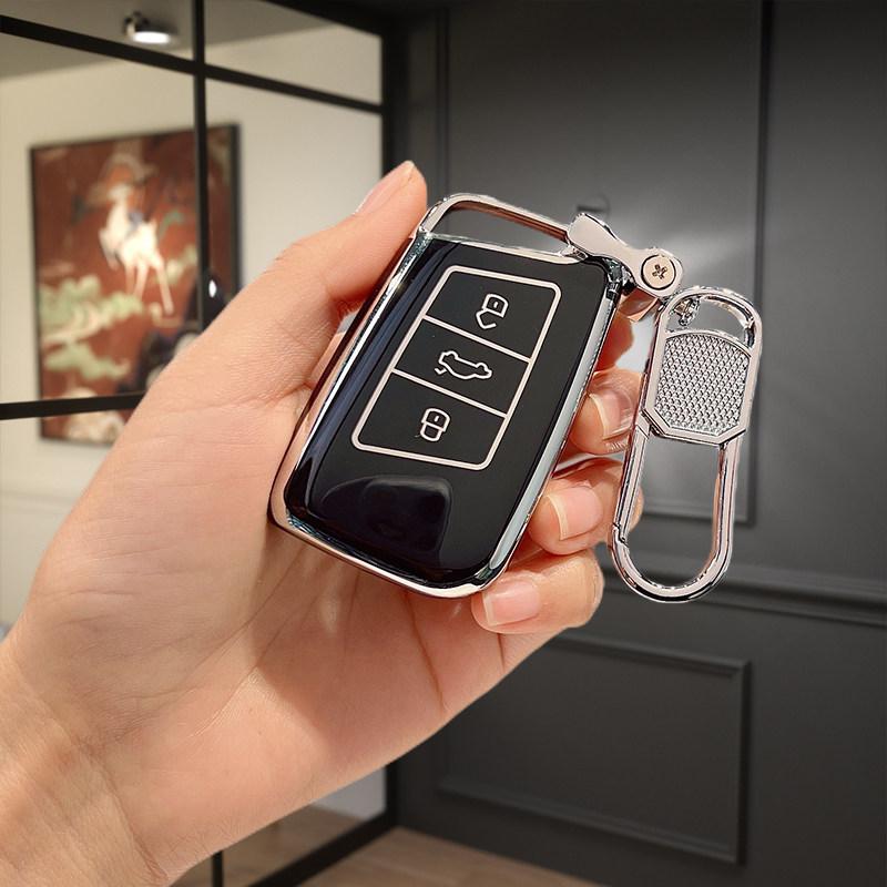 3 Buttons For Skoda Karoq Superb 3 Kodiaq For Vw Volkswagen Magotan Gte Cc Passat B8 Car Key Case Cover Keychain Accessories