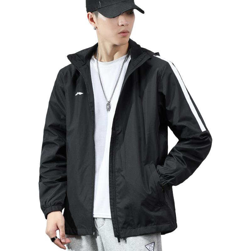 Li Ning Jackets Men's Black Hooded Moderate Other AFDR445-5