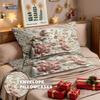 3pcs imitation relief Christmas snowman printed coreless bedding set multi size bedroom bedding decoration machine washable