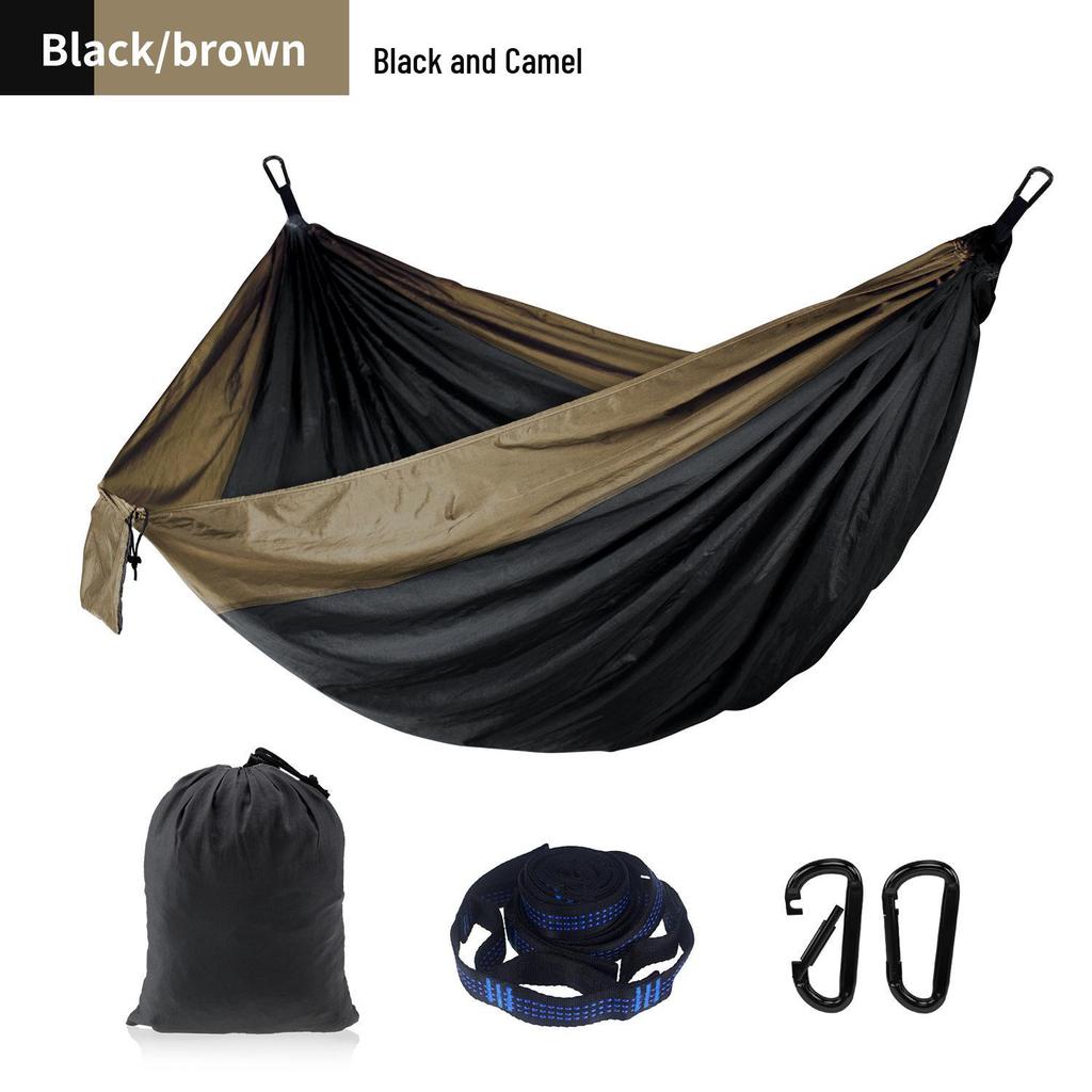 Adjustable Straps Nylon Hammock - High-End Single/Double Outdoor Use