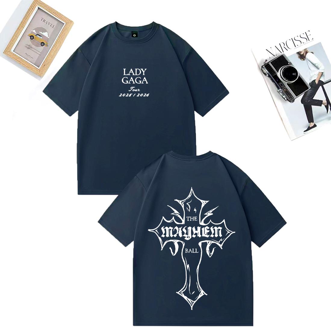 

Футболка Lady Gaga MAYHEM с графикой кроссовер, мужская женская, уличный хип-хоп, с коротким рукавом, винтажная одежда, повседневная, 100% хлопок L