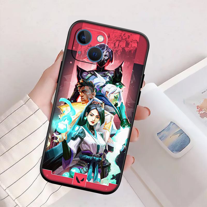 V-VALORANT New High-End Shell Phone Case for iPhone SE X XS XR 16E 17 11 Pro Max 8 7 6 6s Plus