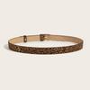 Unique Waist Belt Leopard Print Chain for Cowboy Cowgirl Stylish Buckle Retro Waistband  Waist Chain Belt