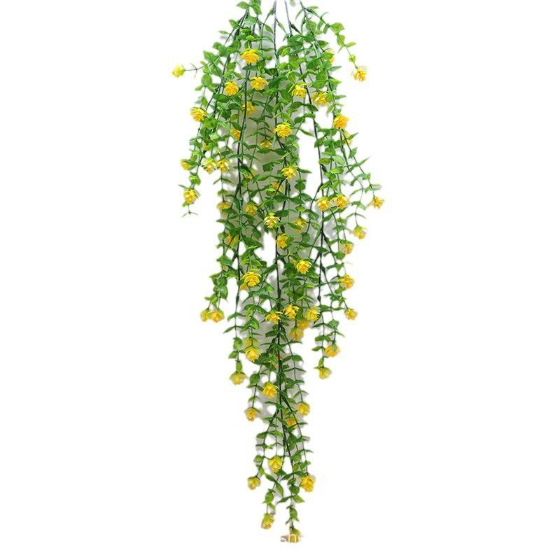 Artificial Eucalyptus Camellia Vine Hanging Decor Home Wedding Photography Studio