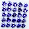 50 Pcs Natural Ceylon Blue Sapphire 6 mm Heart Cut Gemstone Lot For Jewelry
