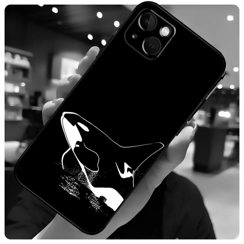 Killer Whale Case For iPhone 13 Pro Max 16 15 11 12 14 17 Pro Max mini 15 16 Plus 16e 17 Air Phone Cover