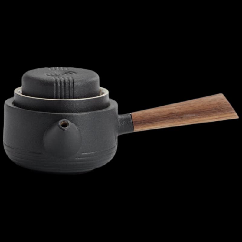 Dry Landscape Zen Ceramic Side Handle Teapot