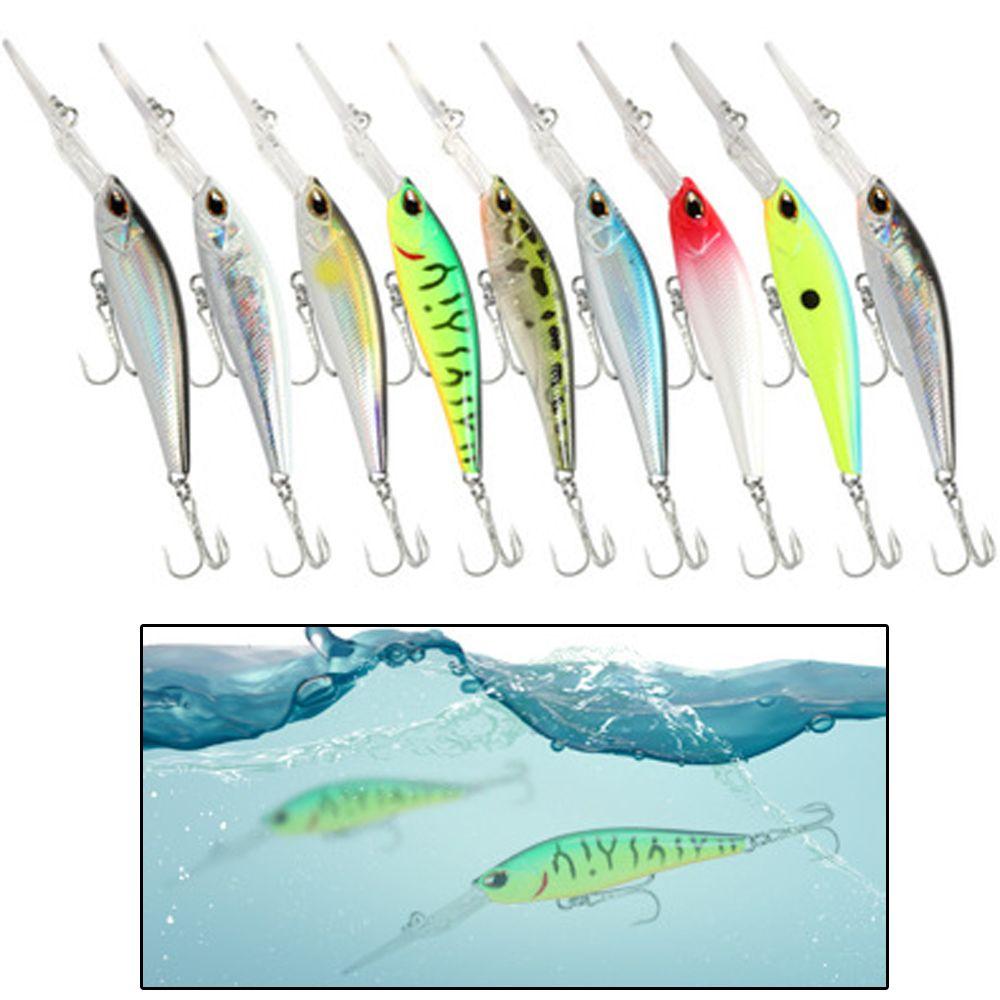 Diving Winter Fishing Crankbaits Fish Hooks Minnow Lures Deep Diving Minnow Baits Long Casting Lure
