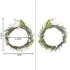 WTEMPO Easter Creative Napkin Rings Handmade Rabbit Wooden Rings Napkin Buckles Easter Egg Table Decoration Napkin Rings