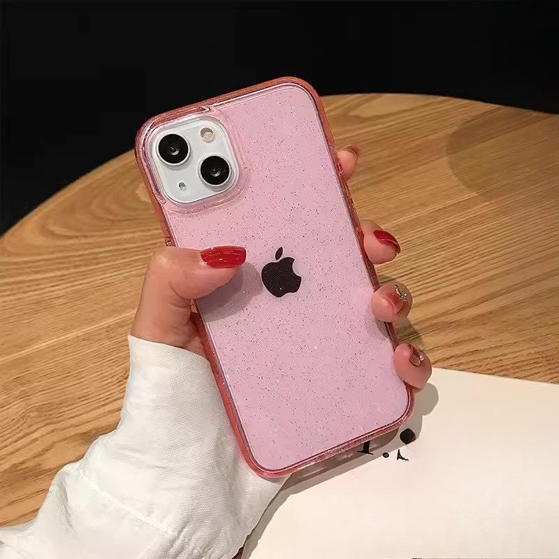 

Блестящий ТПУ Подходит для чехла для мобильного телефона IPhone16Pro Простой цвет Apple 15 Противоударный Мягкий 12 Защитный чехол Apple 16Plus