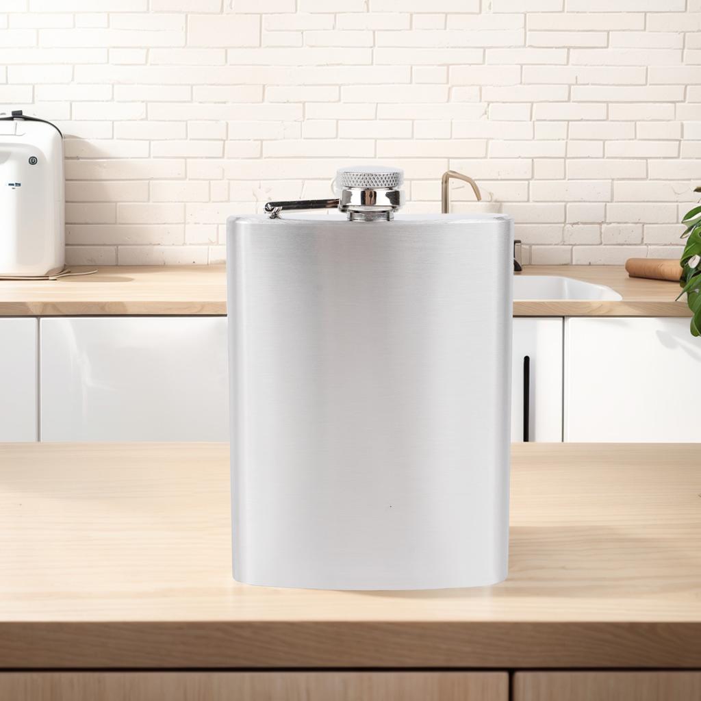 Fiaschetta da 168ml/6oz Grande Capacità Acciaio Inossidabile Argento