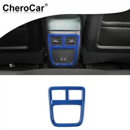 Blue  Rear Air Conditioner Outlet Vent Trim Frame Cover for Dodge Charger 11-22