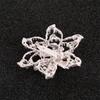 High End Exquisite Craftsmanship Pin Brooch European American Fashionable Three Layer Hollow Three Dimensional Pearl Flower Alloy Metal BroochFlower