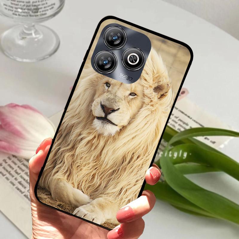 For ZTE Blade V60 Smart 4G Case Cool Wolf Lion Luxury Silicone Soft TPU Phone Cover For ZTE Blade A75 4G V60Smart Fundas Shell