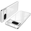 For Google Pixel 8 Pro Case TPU Clear Phone Cover with 2.5D Arc Edge Tempered Glass Screen Film