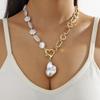 Multi-Layer Irregular Baroque Pearl Necklace - Vintage European & American Style