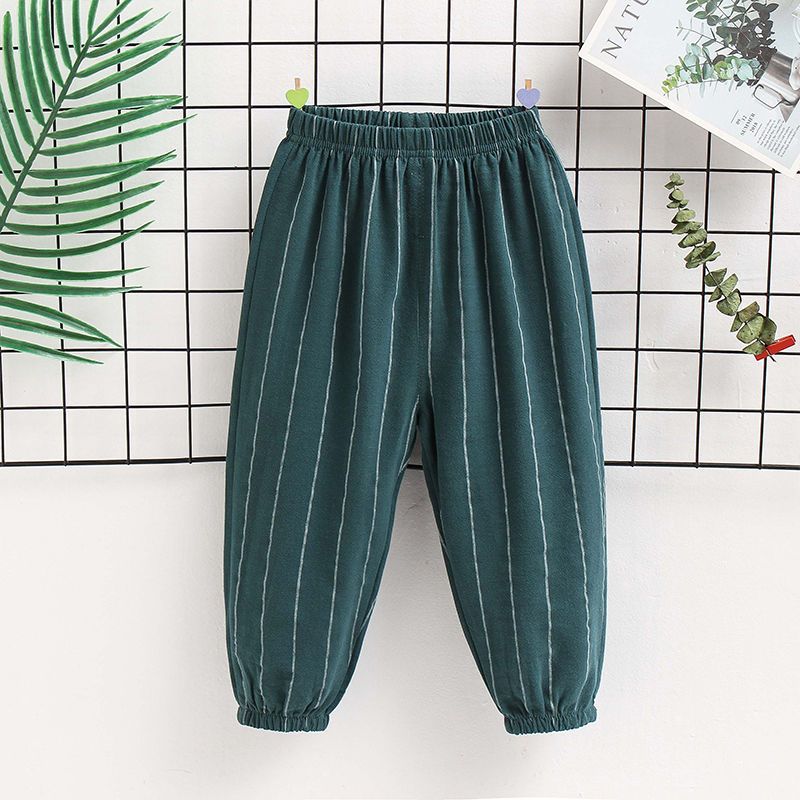 Children's Mosquito Repellent Pants Boys' Summer Thin Cotton Pants Baby's Outer Lantern Pants Girls' Leg Binding Pants