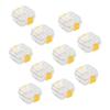 10Pcs Plastic Denture Tooth Box with Film High Quality Denture Storage Box Dental Implant Membrane T