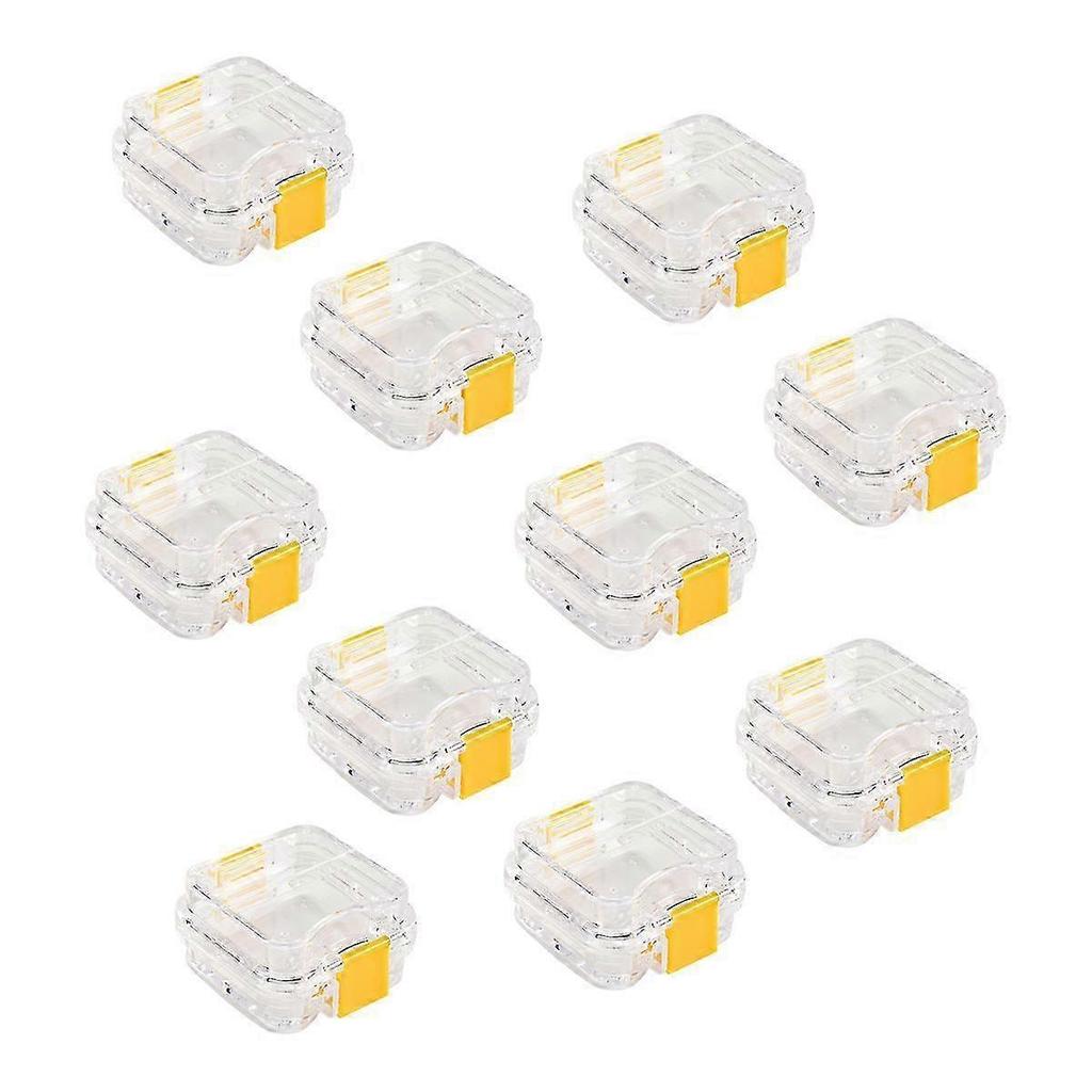 10Pcs Plastic Denture Tooth Box with Film High Quality Denture Storage Box Dental Implant Membrane T