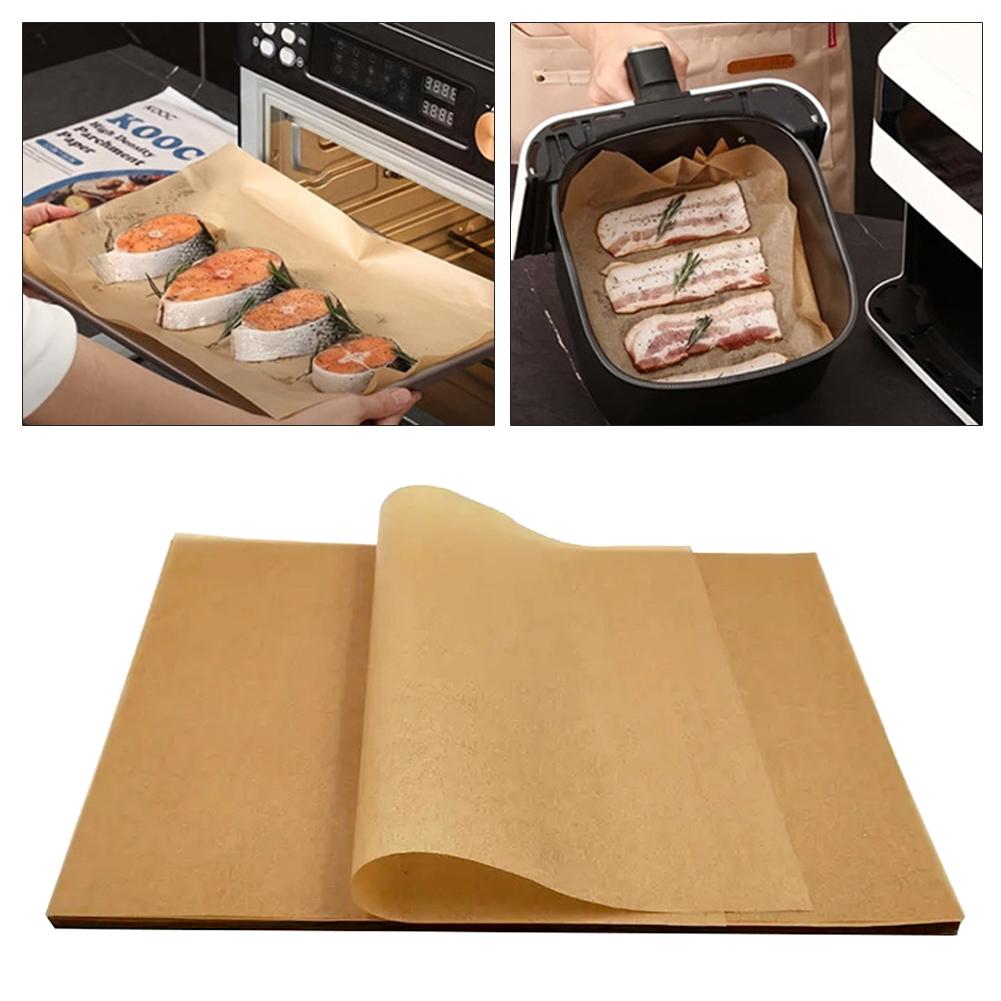Baking Paper Airs Fryer Parchment Paper Squared Heat Resistant Non-Stick Hot Airs Fryer Baking Paper For Oven Microwave