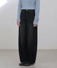 MICANE Blake Fringe Line Wide Denim Pants