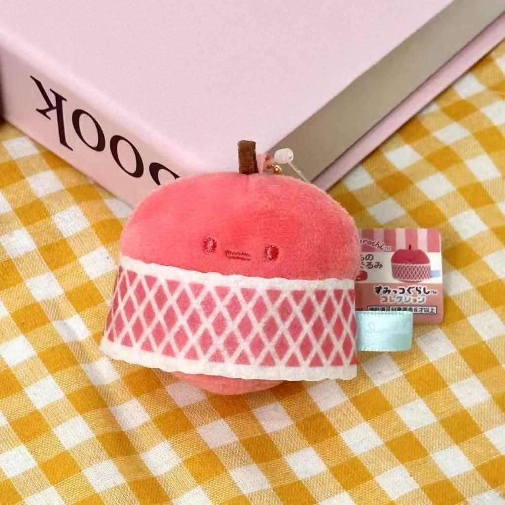 Mini Broccoli Apple Plush Toy Keychain Pendant Decor Bag For Kids And Collectors