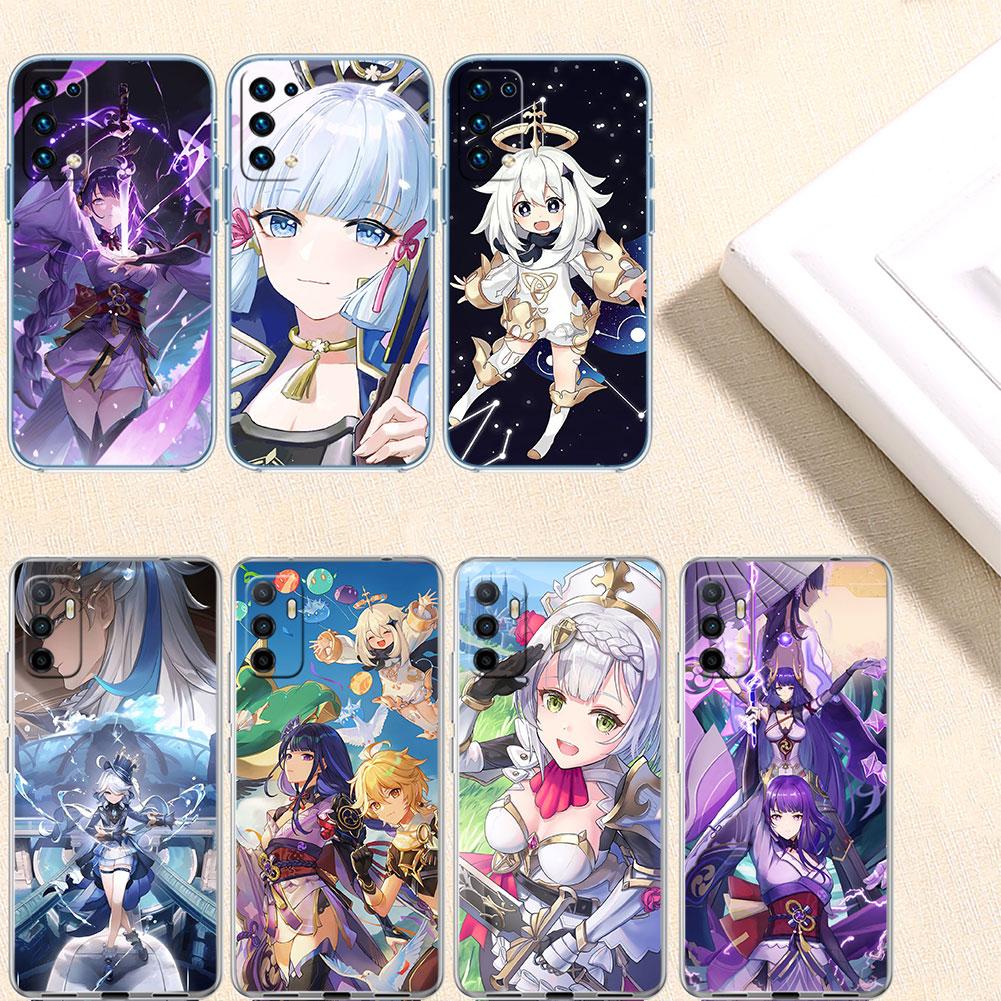 Genshin Impact Transparent Phone Case for Motorola Moto Edge 20 30 40 50 S30 Fusion Ultra Pro Neo Lite + G200 G23