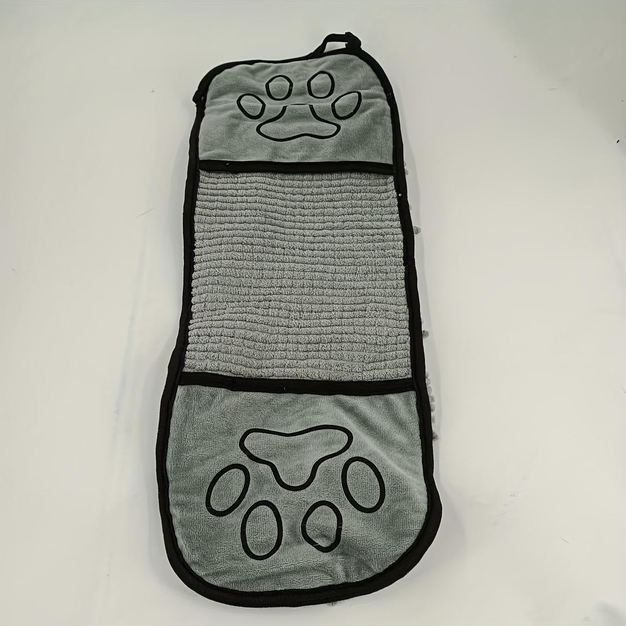 

New Pet Absorbent Bath Towels, Thickened Gloves for Pet Scrubbing, Cat and Dog Absorbent Towels, Cat and Dog Cleaning Products серый