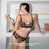 Female Spring Summer Sex Appeal Is Perfect Lace Leopard Grain Small Bosom Shows Big Gather To Prevent Drooping Underwear