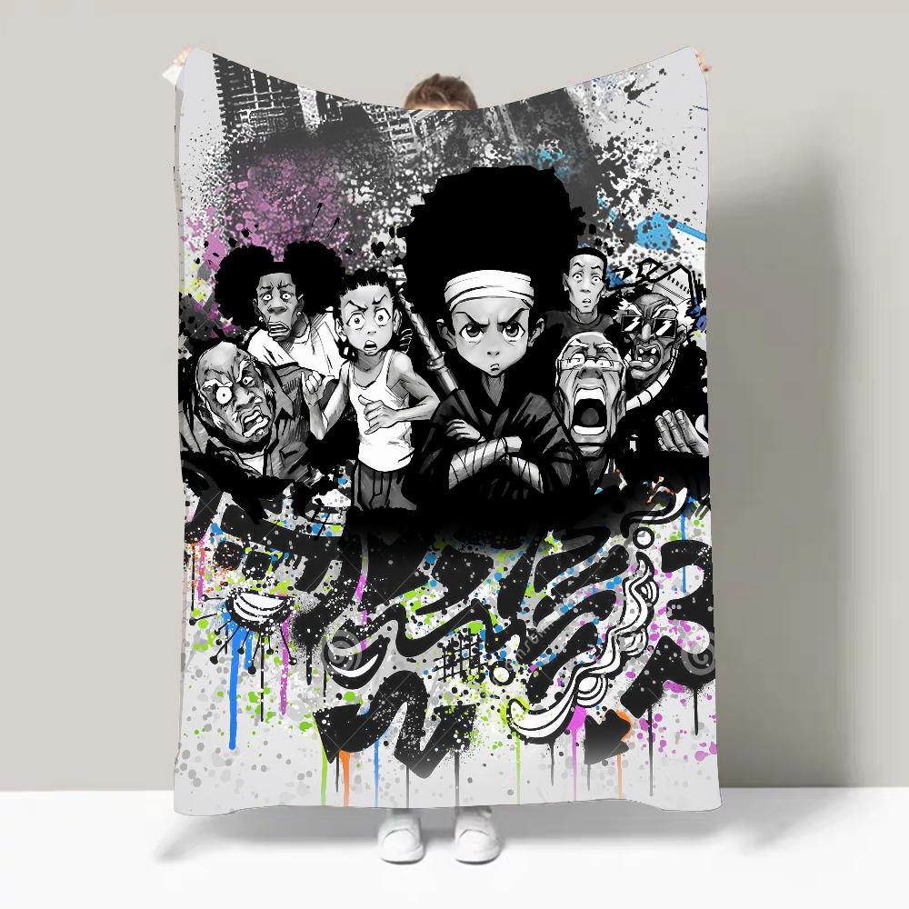 Cartoon T-The B-Boondocks Blanket Design Lightweight  For Dorms, Naps, Living Room, Office,Sofa,All-Season 30x40in