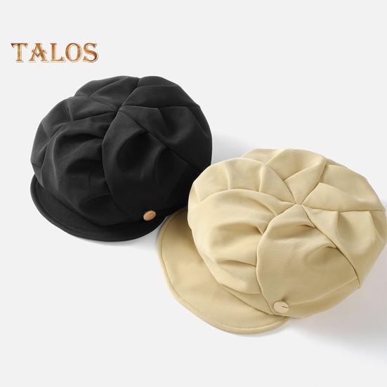 Women Newsboy Cap Adjustable Visor Berret Hat Four Seasons Breathable Peaked Hat Ladies Girls Vintage Casual Paperboy Painter Cabbie Hat