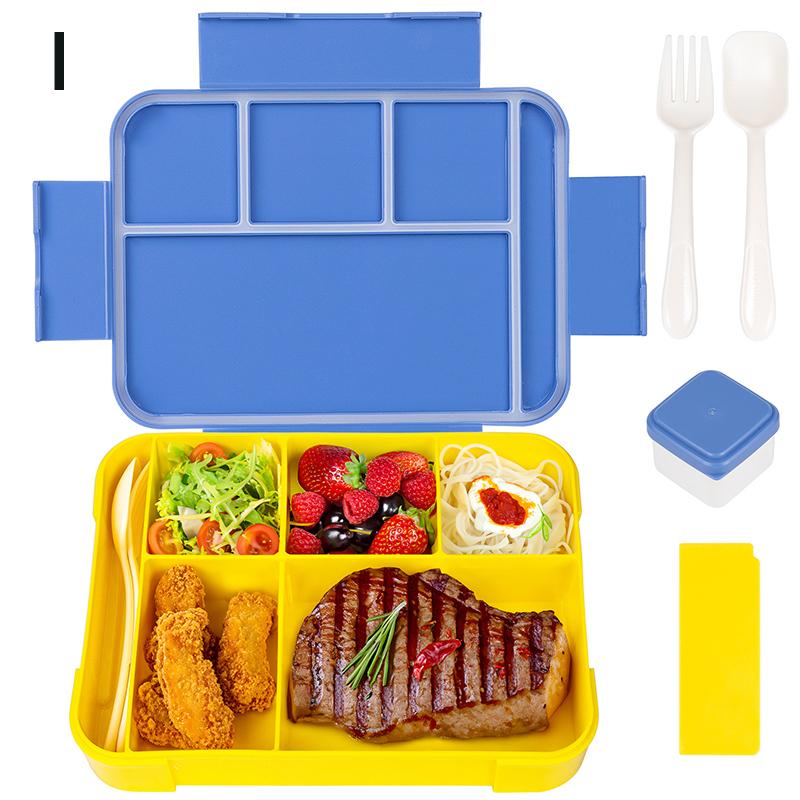 37Oz Adorable Cartoon Printed Bento Box Microwavable Divided Lunch Box Leakproof Bpa-Free Snack Food Container For School Picnic