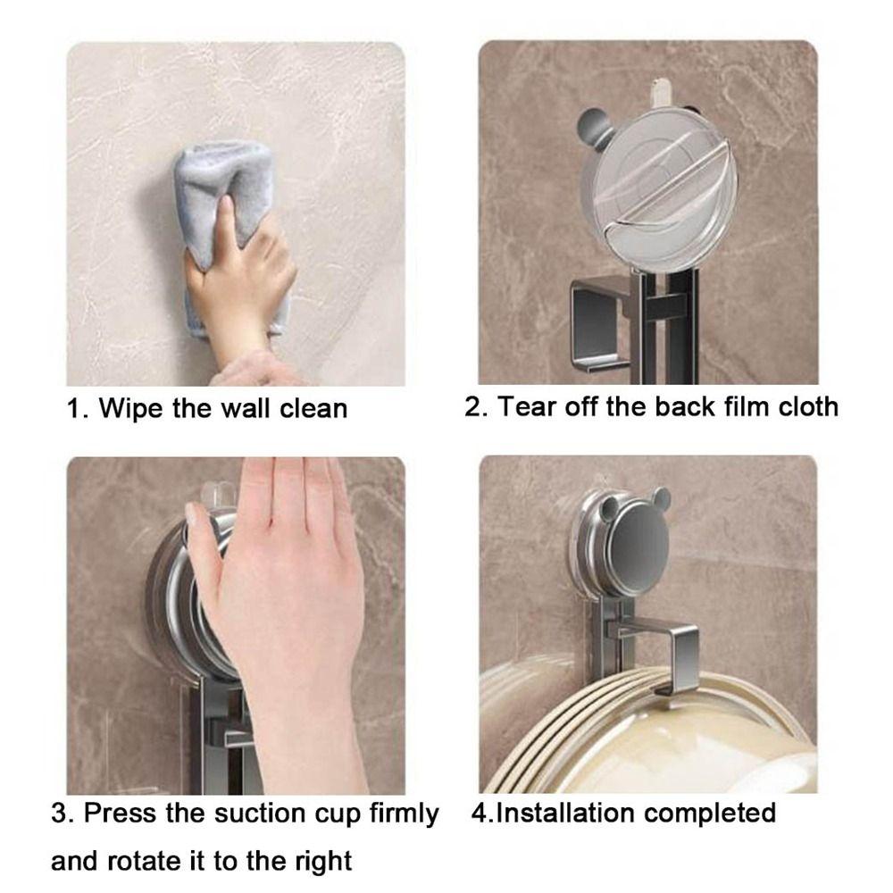 Plastic Suction Cup Washbasin Hook No Punching Wash Basin Organizer Basin Storage Rack Toilet