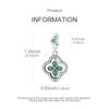 Original 925 Sterling Silver Bead Charm Flip Four Leaf Clover Pendant Fit Original Bracelet Necklace For Women DIY Jewelry Gift