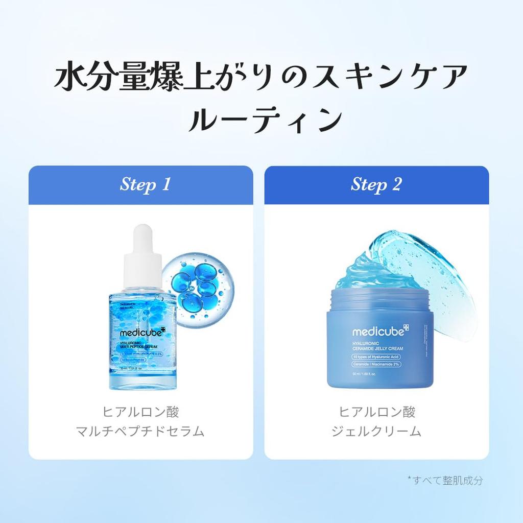 Medicube Gel d'Acide Hyaluronique Crème Hydratante à Texture Gel avec Acide Hyaluronique et Collagène pour une Nouvelle Expérience avec les Cosmétiques Coréens Crème, Acide,