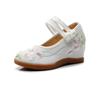 Bestickte Stoffabsatzschuhe im Hanfu-Stil für Damen - Chinesische Qipao-Schuhe für Teep Zeremonie, Ma Mian Rock und Tang-Anzug
