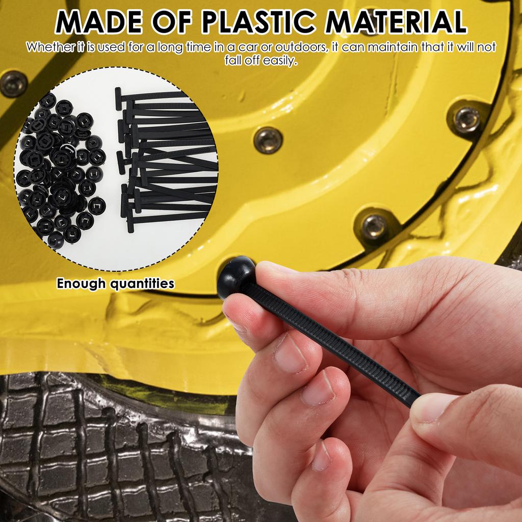 400/100Pcs Cable Tie Closure Self-locking Nylon Universal Cable Tie Buckle Car Repair Fastening Strap For Car Household Repair