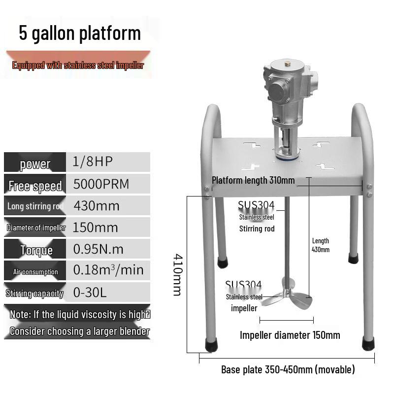 Automatic Pneumatic Platform Mixer for Glue